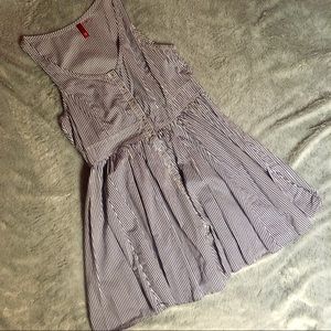 Pinstripe snap dress